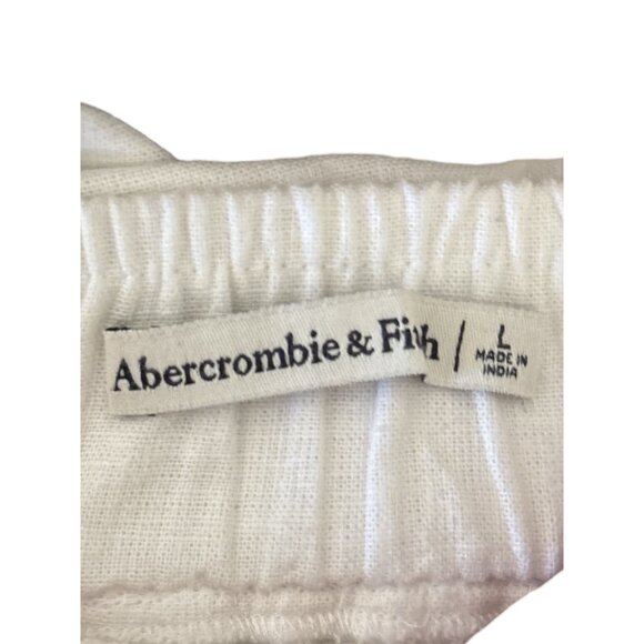 Abercrombie & Fitch White Linen-Blend Midi Skirt | Minimalist Resortwear with Si - Picture 4 of 8